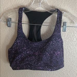 LULULEMON Invigorate Bra Black Confetti